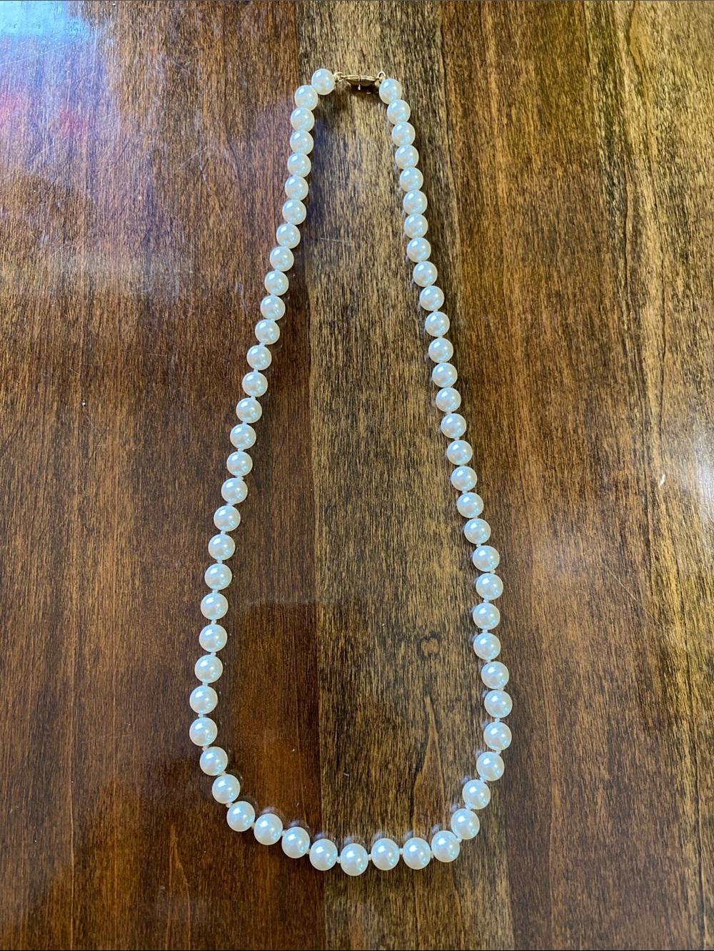 Monet White Pearl Single-Strand Necklace